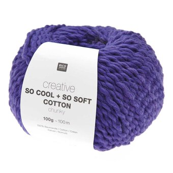 Rico Creative Violet So Cool + So Soft Cotton Chunky 100g