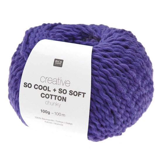 Rico Creative Violet So Cool + So Soft Cotton Chunky 100g image number 1