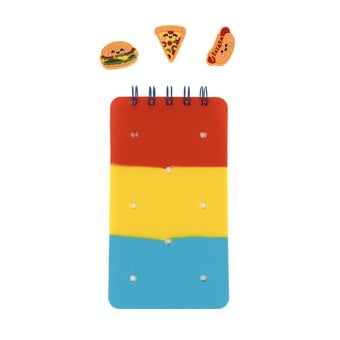 Mini Primary Colour Notebook with Charms
