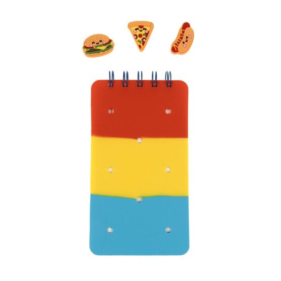 Mini Primary Colour Notebook with Charms image number 1