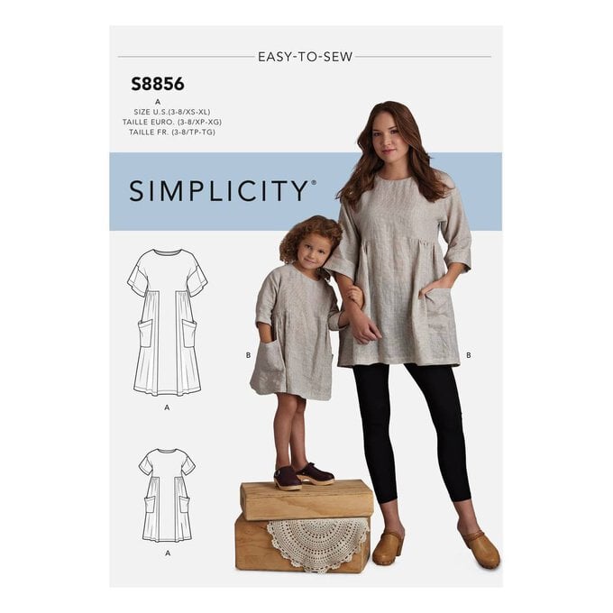 Simplicity Dress and Tunic Sewing Pattern S8856 image number 1