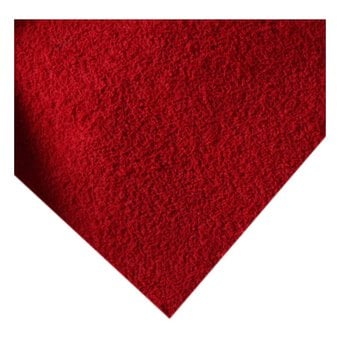 Red Plush Foam Sheet 22.5cm x 30cm