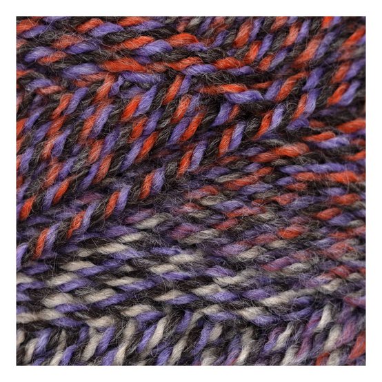 Knitcraft Purple and Grey Psychedelic Spin 100g  image number 2