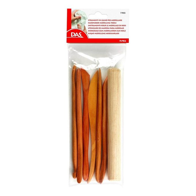 DAS Hardwood Clay Modelling Tools 7 Pack