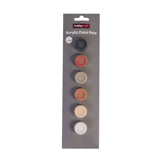 Bronze Metallic Acrylic Craft Paints 5ml 6 Pack