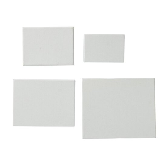 White Mache Rectangle Nesting Boxes 4 Pack image number 2