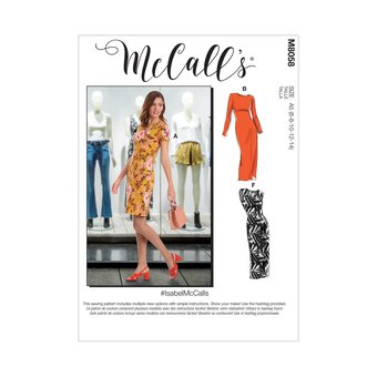 McCall's Women's Dresses Sewing Pattern M8058 (E5 14-22)