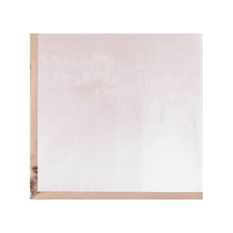 Ginger Ray Glaze Pink Watercolour and Rose Gold Napkins 16 Pack