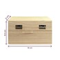 Wooden Jewellery Chest 16cm x 11cm x 10cm image number 4