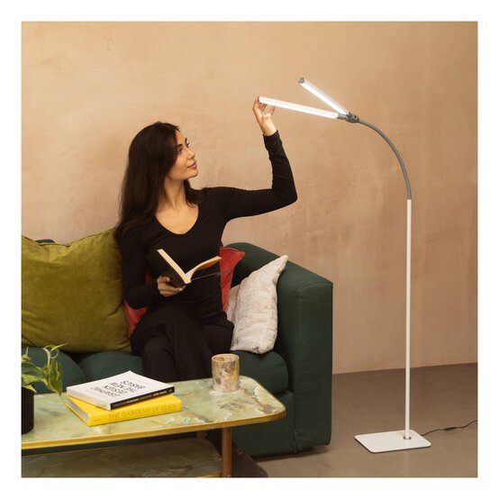 Daylight Duo Pro White Floor Lamp image number 2
