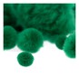 Dark Green Pom Poms 60 Pack image number 3
