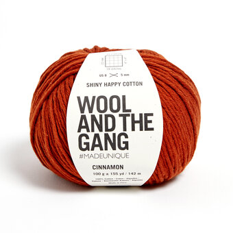 Wool and the Gang Cinnamon Dust Shiny Happy Cotton 100g