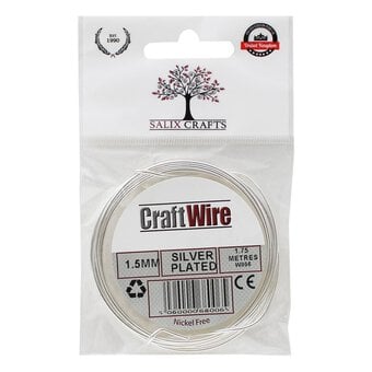 Salix Silver Plated Wire 1.5mm 1.75m