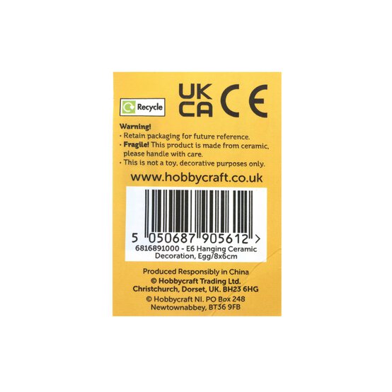 Hanging Ceramic Egg Decoration 12 Pack Bundle image number 7