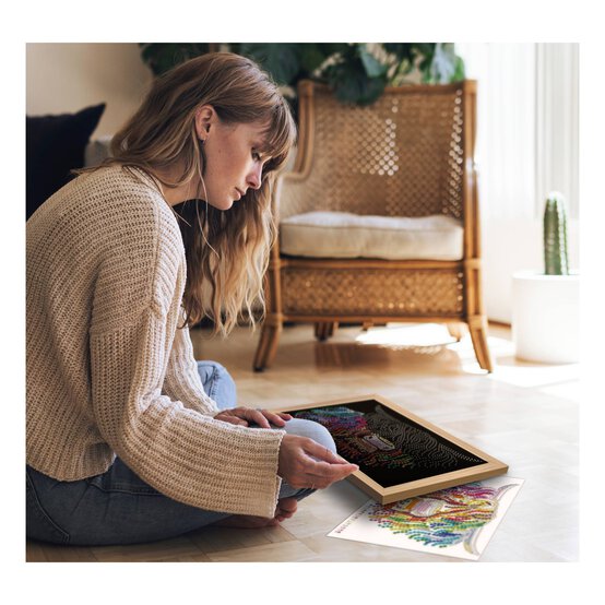 Kitfix Highland Cow Sequin Art Blue Premium Kit image number 5