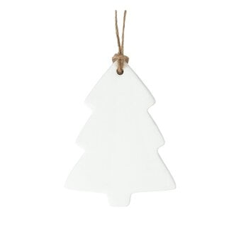 Hanging Ceramic Christmas Tree 9cm image number 2