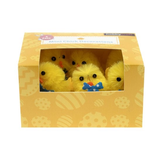 Yellow Chicks with Bows 6 Pack image number 4