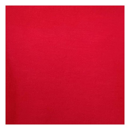 Red Cotton Spandex Jersey Fabric by the Metre image number 2