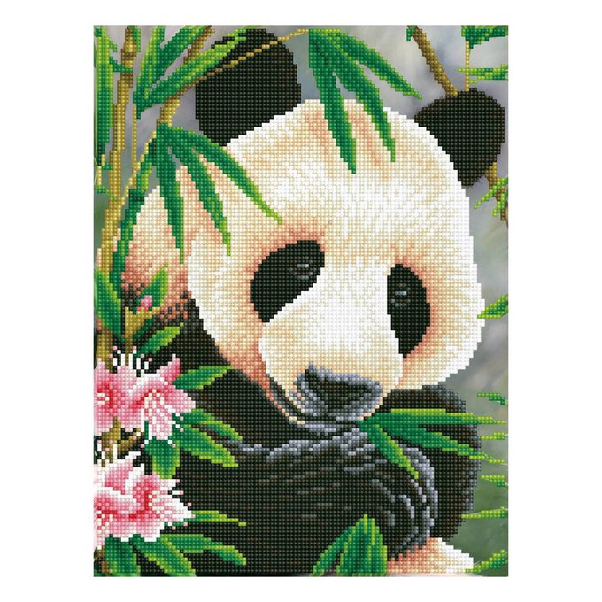 Diamond Dotz Panda Prince 30cm x 40cm image number 1