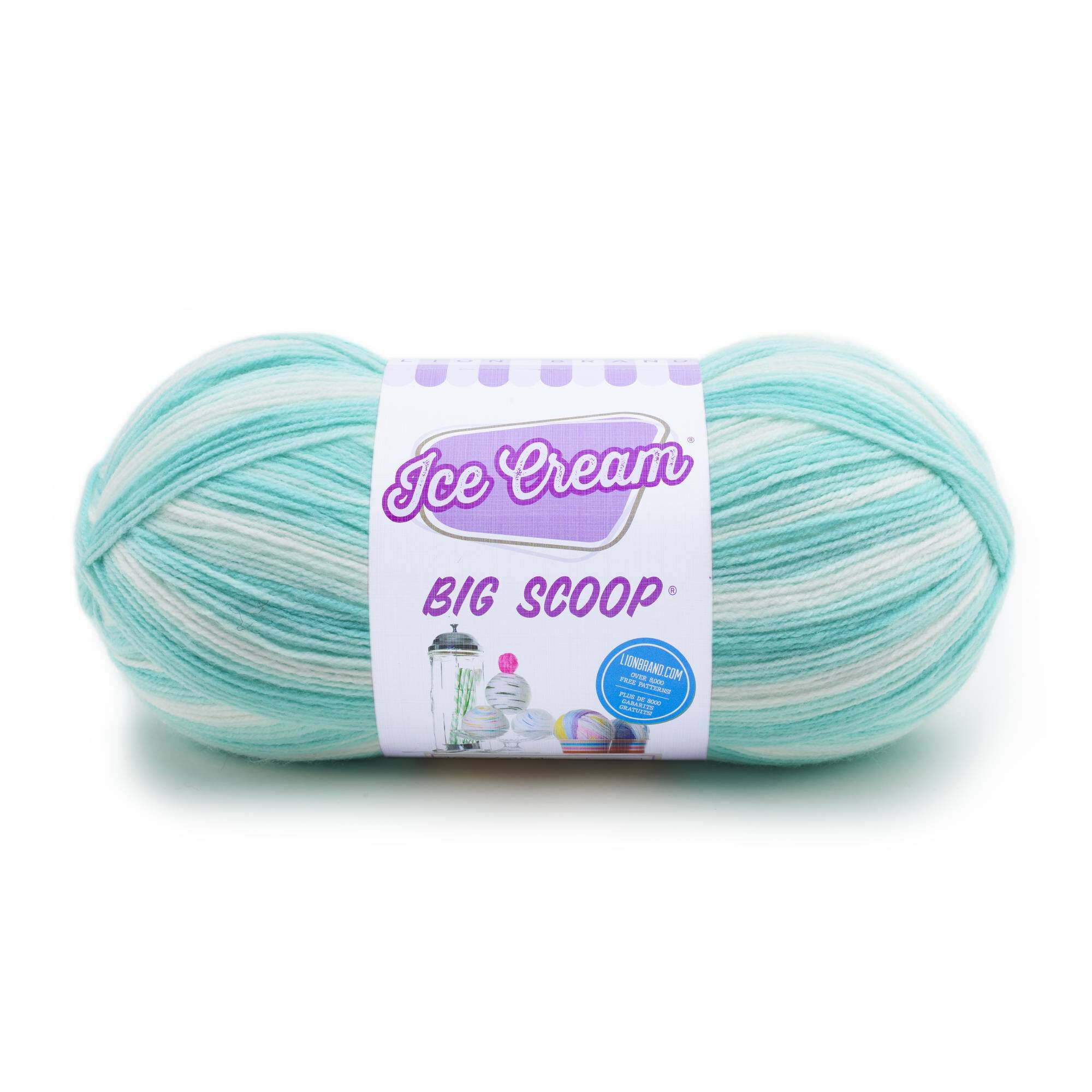 Lion Brand Mint Ice Cream Big Scoop Yarn 284g Hobbycraft