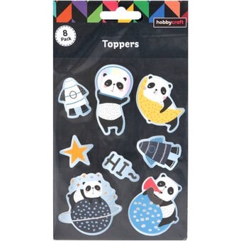 Panda Space Chipboard Stickers 8 Pack image number 3