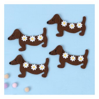 Felt Sausage Dogs 4 Pack