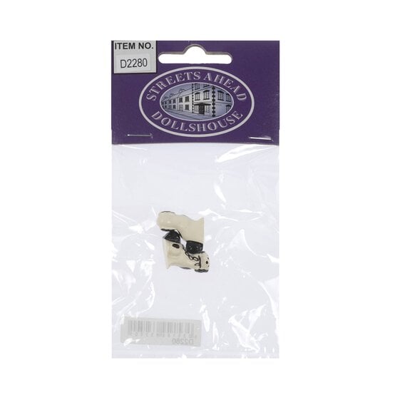 Doll&rsquo;s House Black and White Staffordshire Dogs 2 Pack image number 4