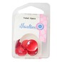 Hemline Red Basic Knitwear Button 6 Pack image number 2