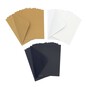 Navy, Gold and White Cards and Envelopes 5 x 7 Inches 12 Pack  image number 1