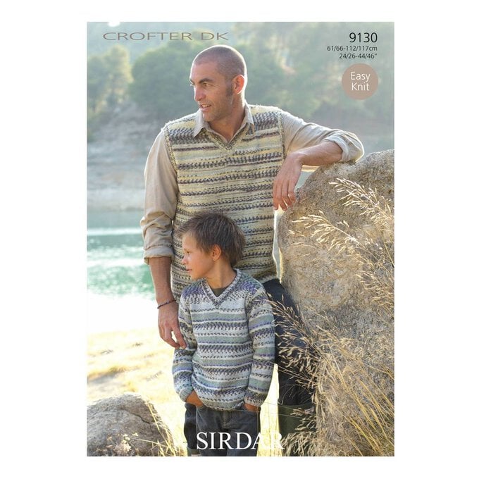 FREE PATTERN Sirdar Crofter DK Tank and Sweater Pattern image number 1