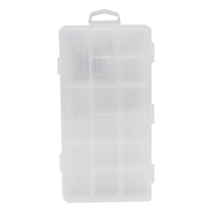 Clear Plastic Storage Box 25cm x 12.5cm image number 1