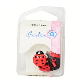 Hemline Assorted Novelty Children's Button 4 Pack