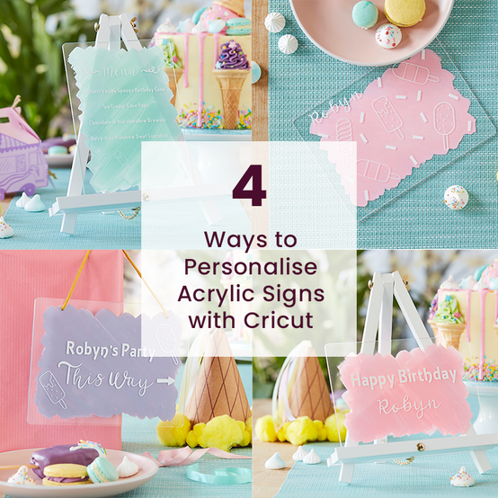 4 Ways to Personalise Acrylic Signs with Cricut image number 1
