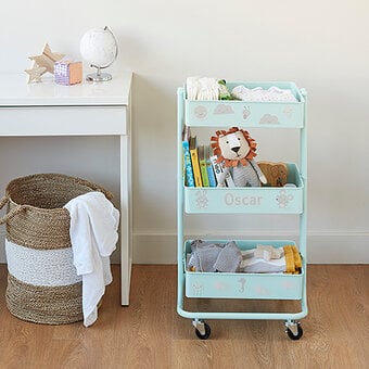 Cricut: How to Personalise a Baby Storage Trolley