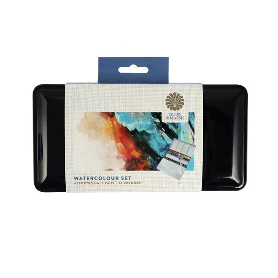 Shore & Marsh Half Pans Watercolour Set 36 Pack image number 7