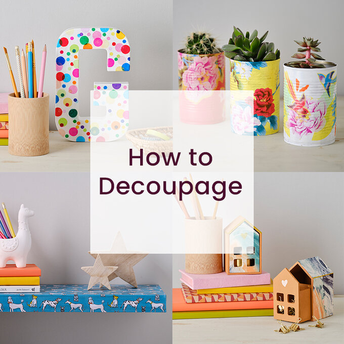 Mascotas Claire Salvaje How to Decoupage | Hobbycraft