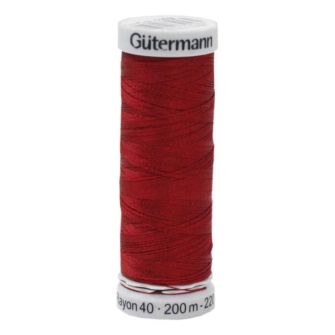 Gutermann Red Sulky Rayon 40 Weight Thread 200m (1169) image number 1