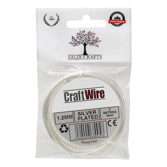 Salix 1.2mm Silver Plated Wire 3 m