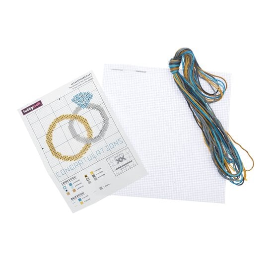 Mini Engagement Cross Stitch Kit image number 2