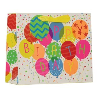 Birthday Balloon Gift Bag 23cm x 33cm