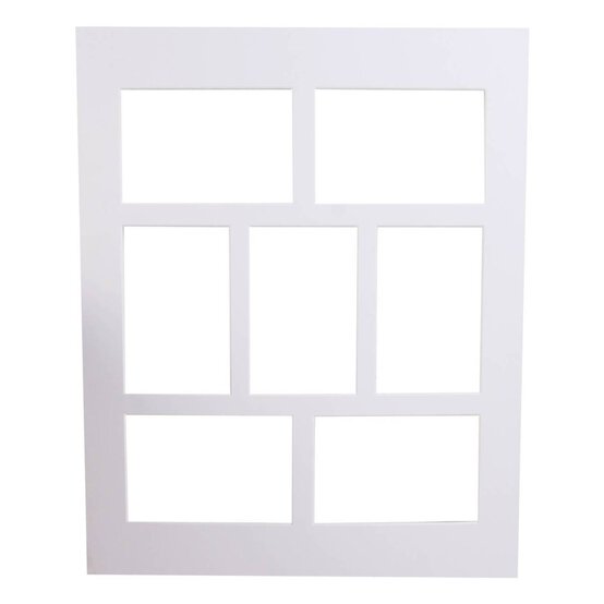 Iced White Multi Aperture Mount 16 x 20 Inches image number 1