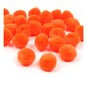 Orange Pom Poms 2cm 25 Pack image number 1