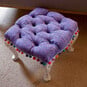 How to Upcycle a Stool with Fabric image number 1