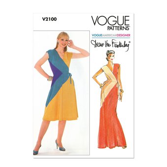 Vogue Women's Dress Sewing Pattern V2100 (R5 14-22)