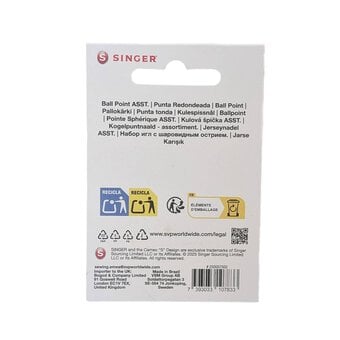 Singer Assorted Ballpoint Machine Needles 5 Pack