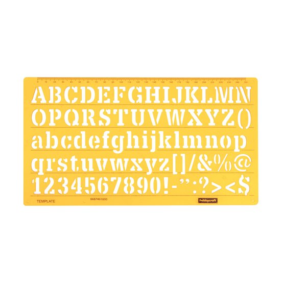 Font Letter Stencil  image number 1