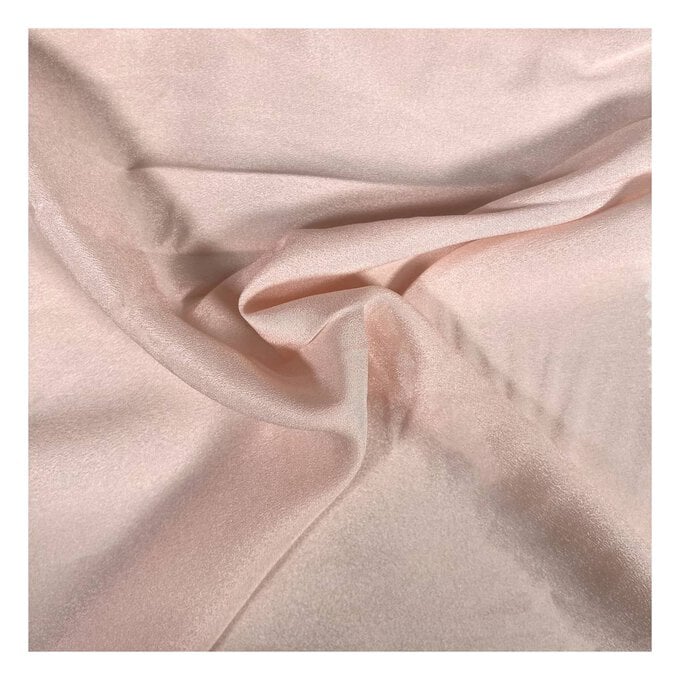 Peach High Elastic Crepe Fabric by the Metre image number 1