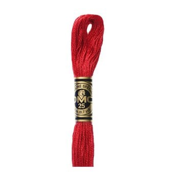 DMC Red Mouline Special 25 Cotton Thread 8m (321)