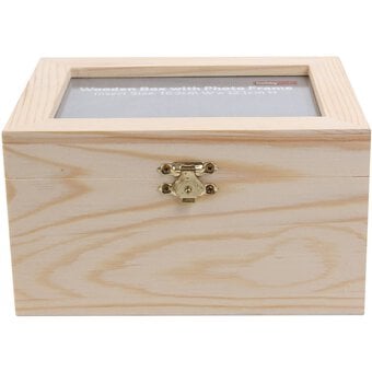 Wooden Box with Photo Frame 18cm x 14cm x 10cm image number 3