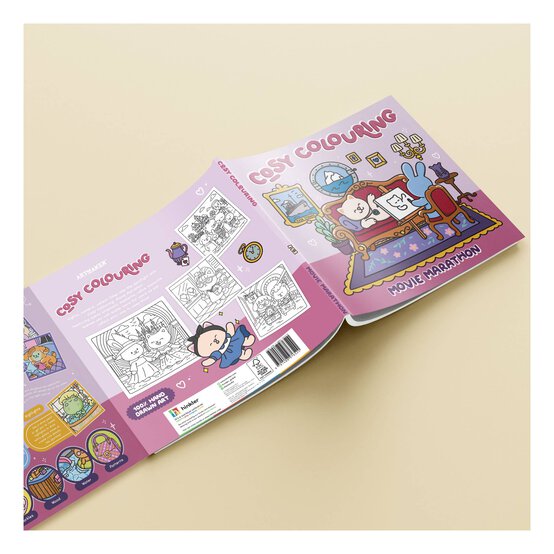 Cosy Colouring Movie Marathon Colouring Book image number 3